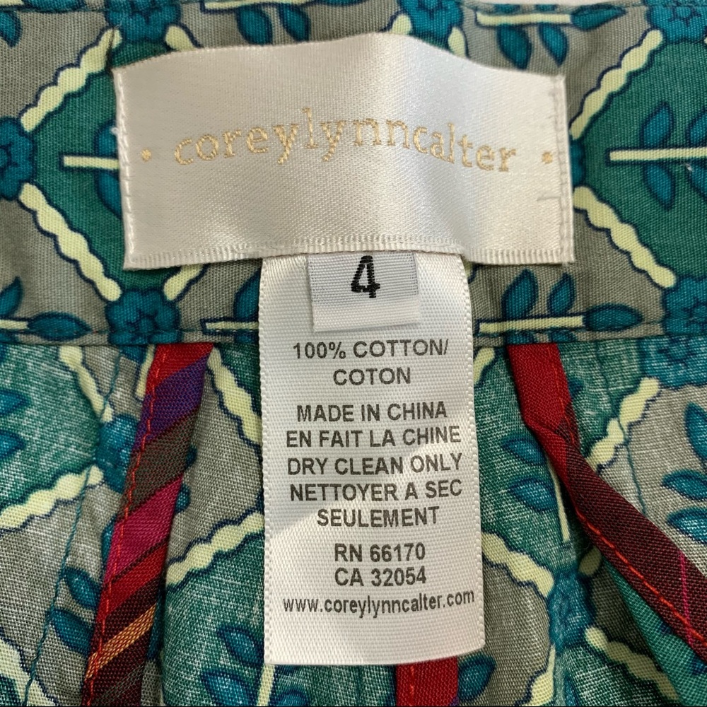 ANTHROPOLOGIE Corey Lynn Calter Printed Pattern Shorts 4 - Picture 15 of 16